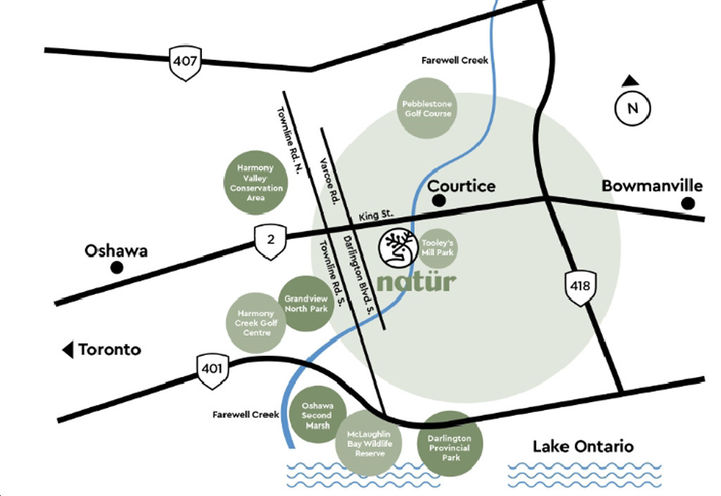 Natür Homes Map View of Project Location