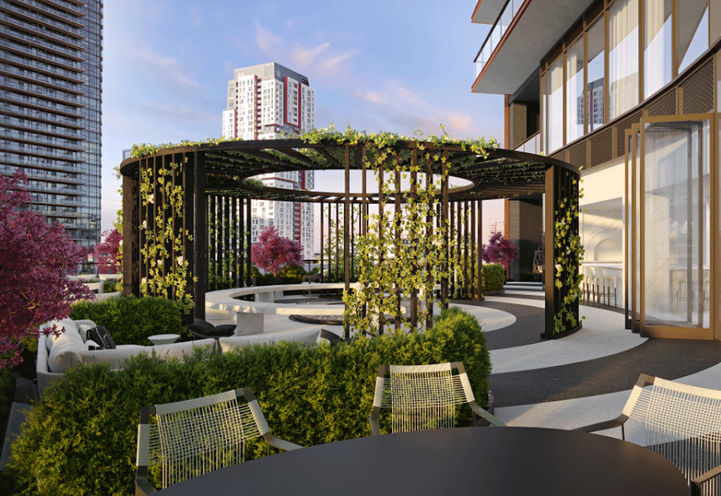 Natasha The Residences- Terrace Lounge with Greenery
