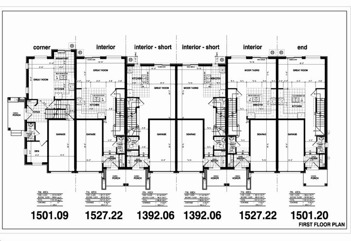 Niagara Meadows Towns Main Level Floor Plans