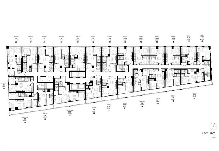 No 31 Condos Keyplate Floors 04 and 05