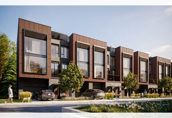 North on Bayview -Streetscape View of Units