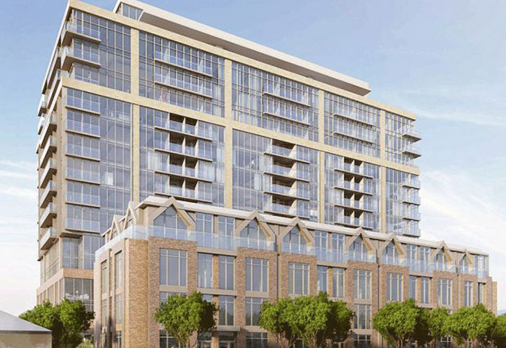 Building Exterior of NorthCore Condos Former Design