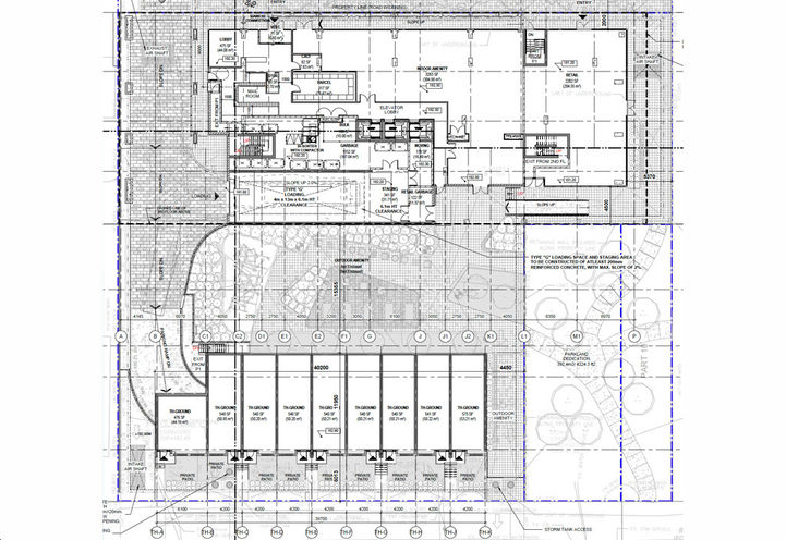 NorthCore Condos - Aerial View of Site Plan