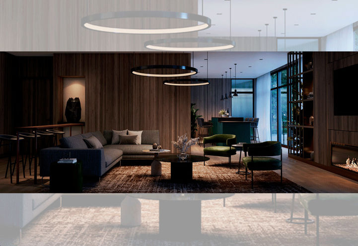 NorthCore Condos -  Interior View of Lounge Amenity