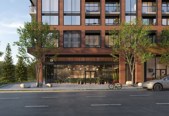 NorthCore Condos - Streetscape View of Lower Levels