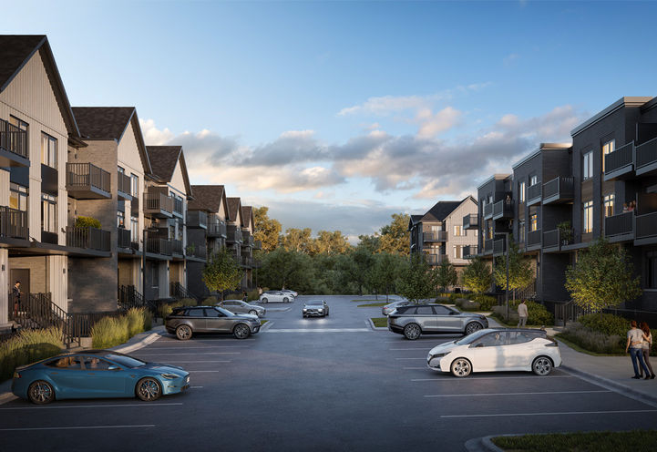 Northside Towns Exterior View From the Parking Lot