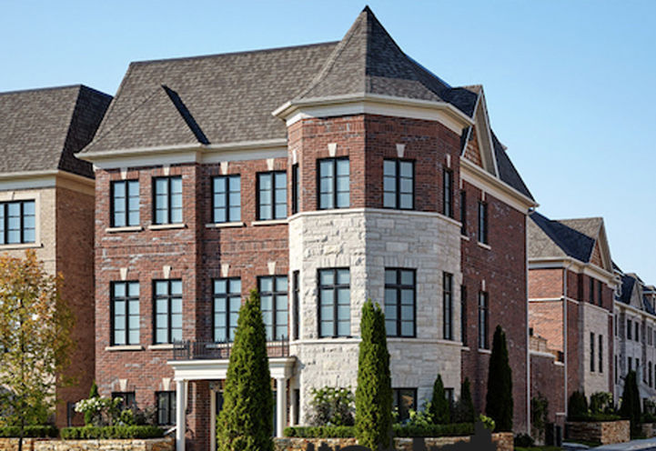 Oakville Ravine Towns Streetscape View of Exteriors