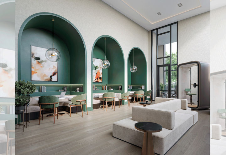 Olive Residences Co- Working Lounge Interior
