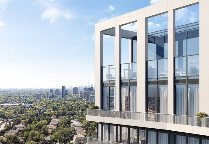 Olive Residences Exterior Skyline View of Balconies