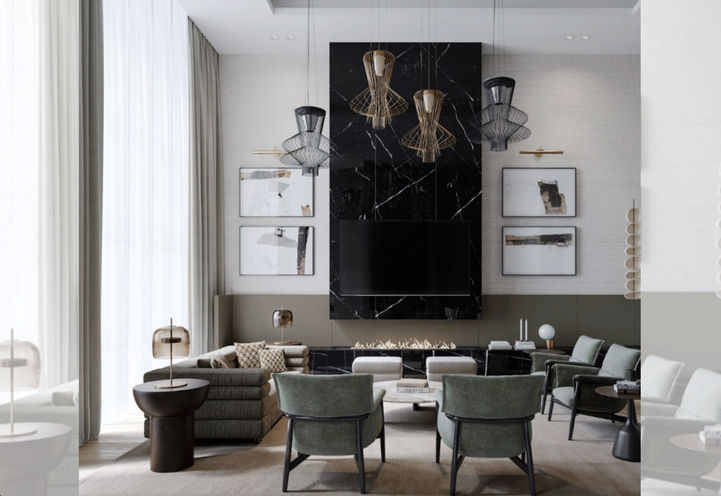 Olive Residences Party Room Interior