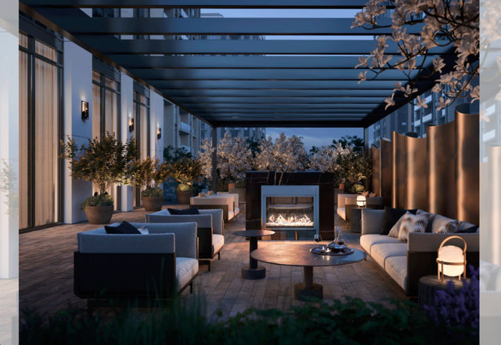 Olive Residences View of Terrace Amenity