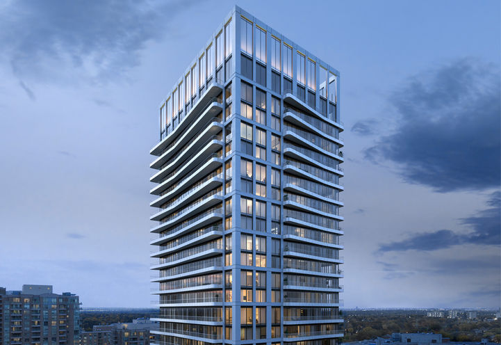 Olive Residences at Dusk View of Upper Levels