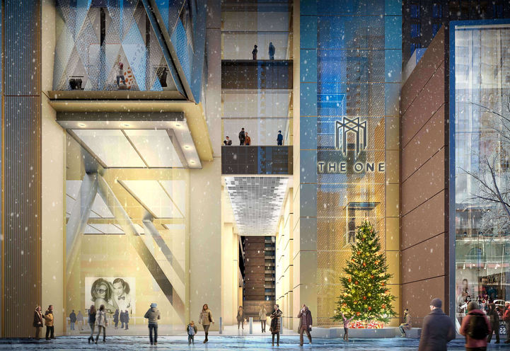 Entrance of The One Condos in Winters