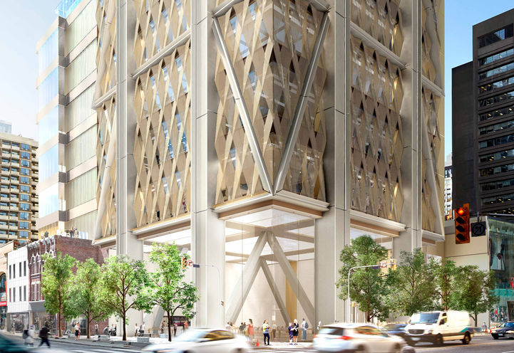 The One Condos Podium by Mizrahi Developments. Bloor & Yonge