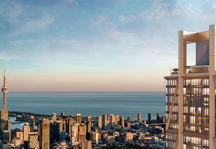 The One Condos Skyline View of the Building's Crown