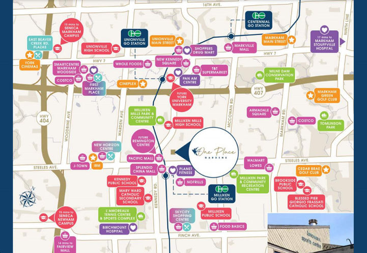 One Place Gardens Map of Surrounding Neighbourhood Amenities