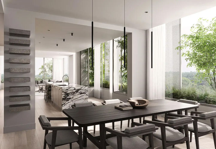 One Roxborough West Condos Open Concept Suite Interiors