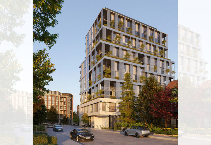 One Roxborough West Condos Street Level View of Exteriors