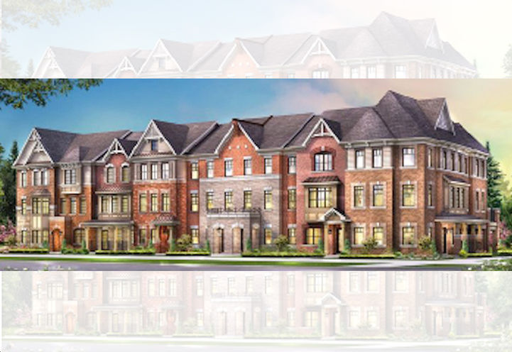 Orchid Square Towns Exterior View of Units - Early Design