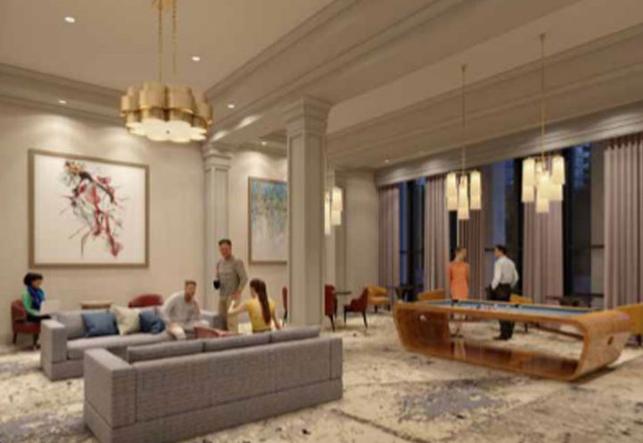 Billiards Room and Lounge- ORO at Edge Towers