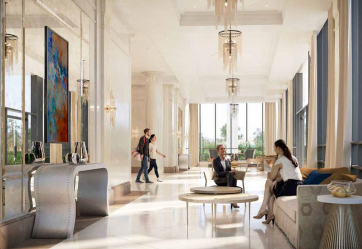 Courtyard Promenade with Streetscape Views, ORO at Edge Towers