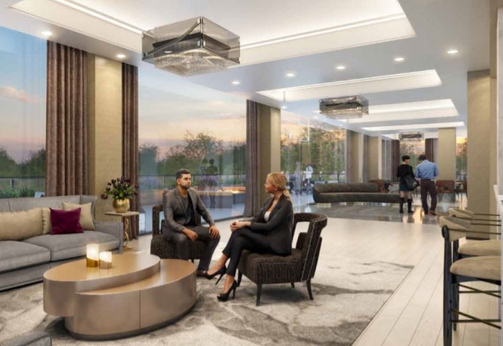 Party Room includes a bar with seating and a Private Outdoor Terrace- ORO at  Edge Towers