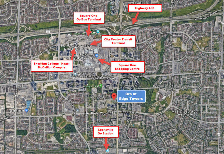 Surrounding Area of Oro at Edge Towers