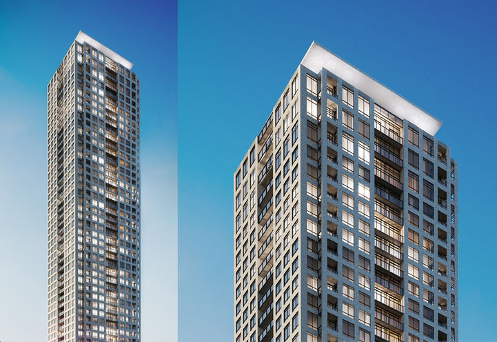 Top Profile Shot of ORO at Edge Towers