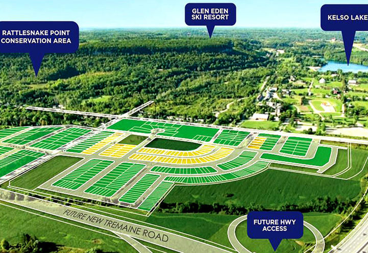 Panorama Homes Milton- Aerial View of Site Plan