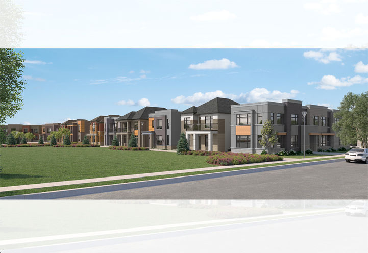 Panorama Homes Milton- Streetscape View of Parkview Collection Homes