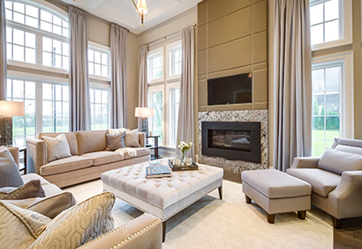 Park Mills Homes Interior Living Space with Fireplace