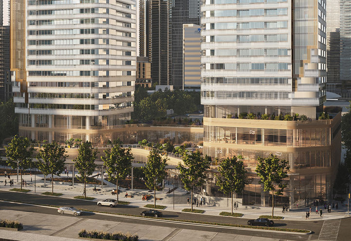 Park Place Condos in Vaughan Close Up View of Podium