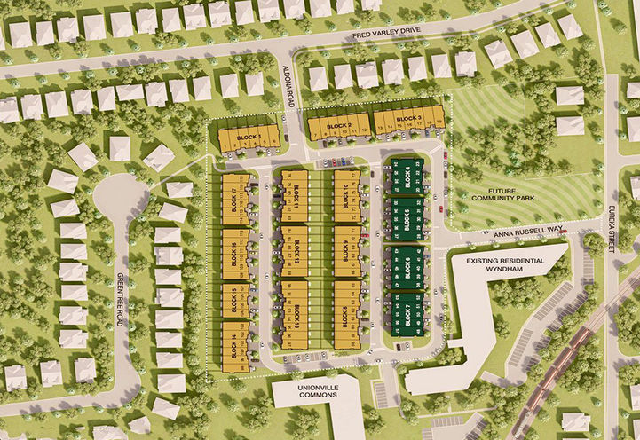 Park and Main Towns Aerial View of Project Site Plan