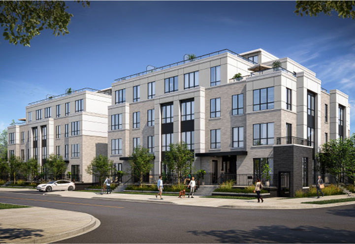 ParkHaus Urban Towns Exterior Street Level View of Units