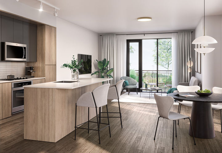 ParkHaus Urban Towns Open Concept Kitchen and Dining Areas