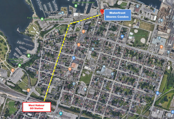 Easy Access to West Habour Go Station from Pier 8 Condos