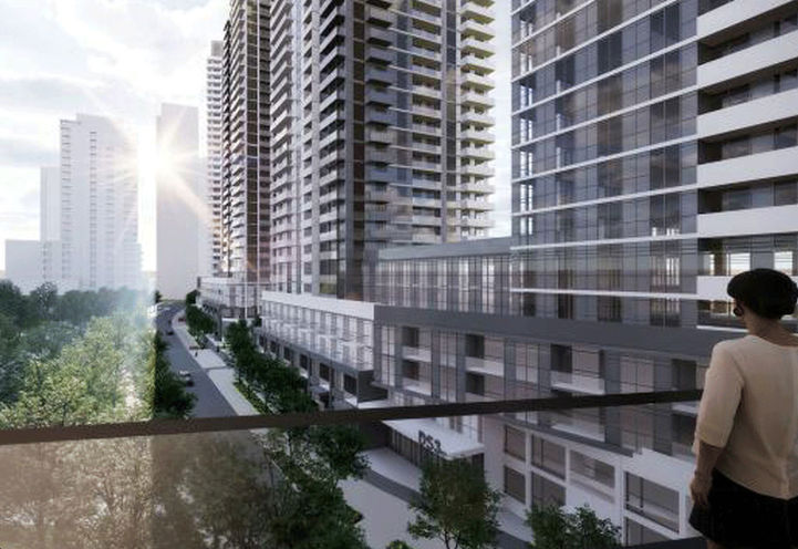 Looking Eastward Towards Pinnacle Etobicoke