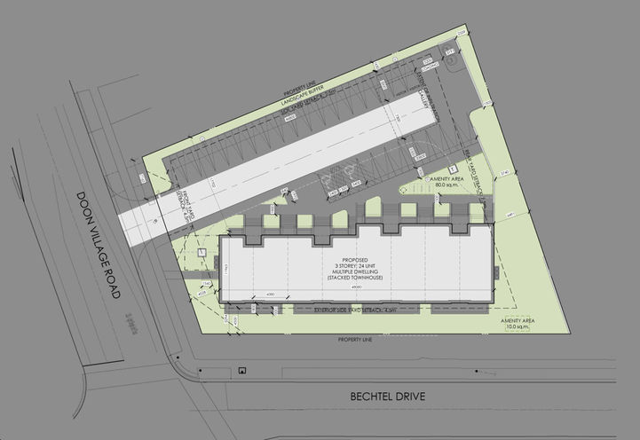 Pioneer Park Towns Aerial View of Site Plan