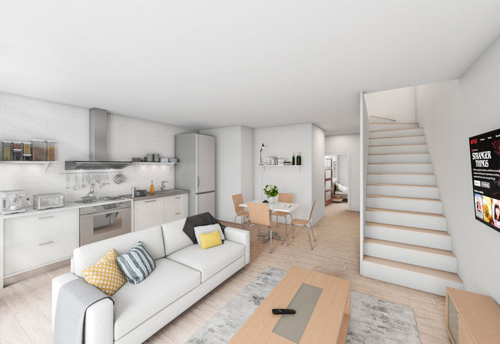 Pioneer Park Towns Lower Level Unit Interiors