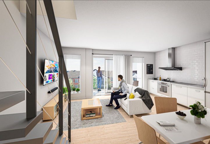 Pioneer Park Towns Upper Level Unit Interiors