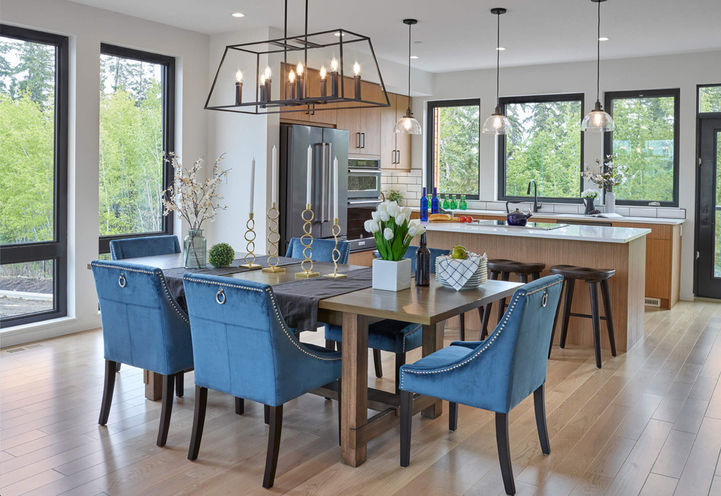 Pivot Towns Edmonton View of Dining Room and Kitchen