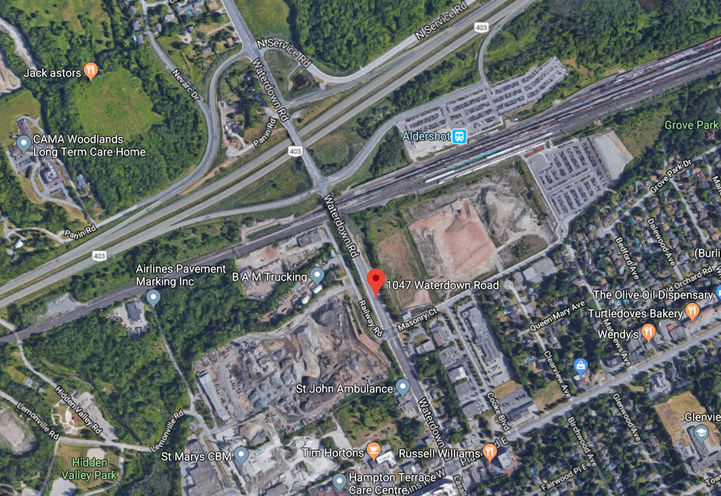 Aerial Map View of Future Location of Platform A Condos