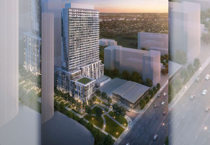 Plaza On Yonge Condos Aerial View of Building Exteriors