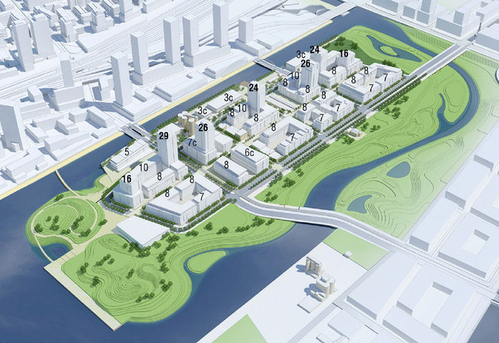 Aerial View of Port Lands Condos 4