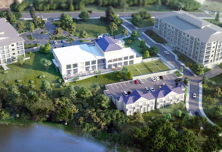 Port Picton Condos Aerial View of the Communality