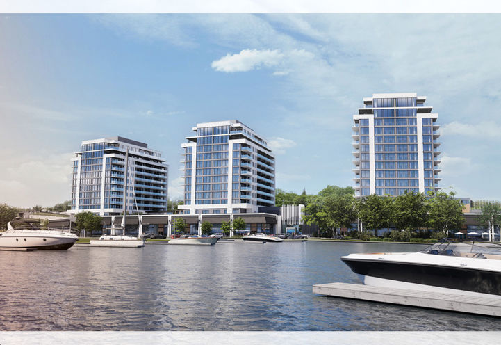 Porta Condos View of Tower Exteriors From the Harbour