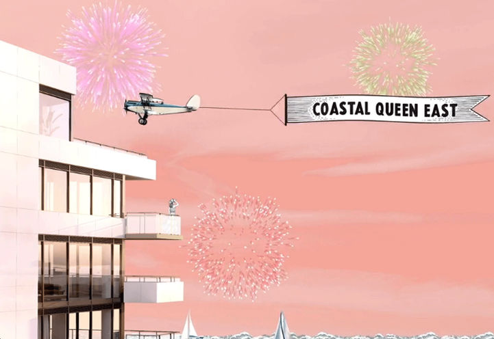 QA Condos Coastal Queen East Living