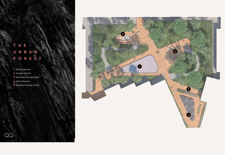 QA Condos, Cottage Collection Urban Forest Site Map