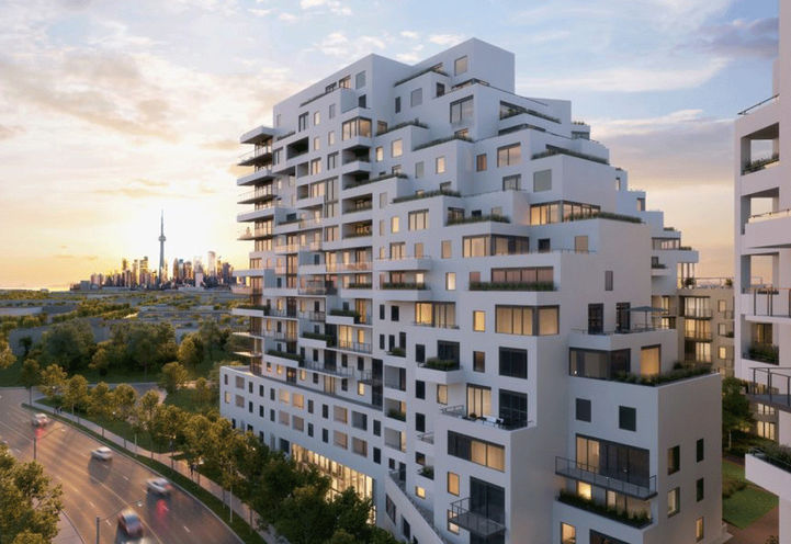 QA Condos, Eastern Avenue Looking West