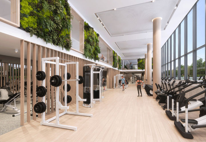 QA Condos, Fitness Center with Weight Room and Yoga Studio